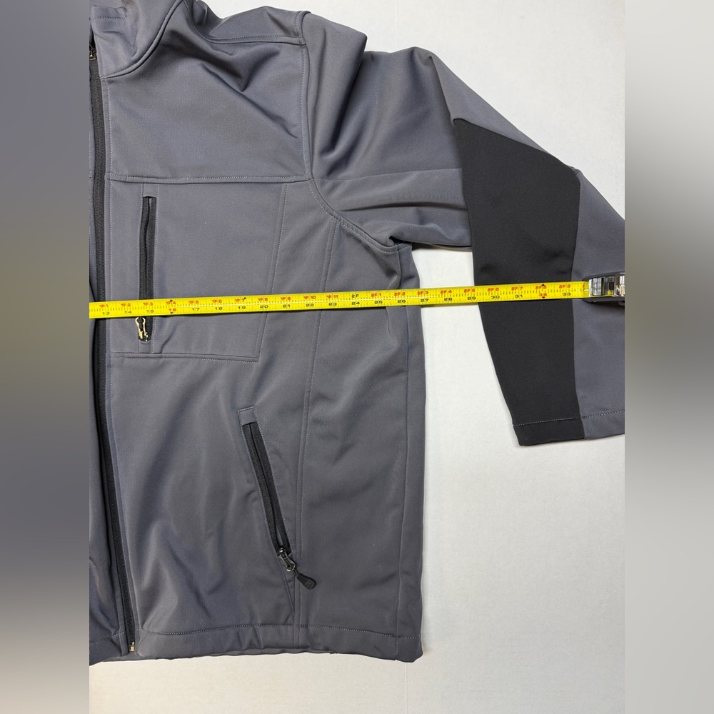 Swiss Tech Men’s Grey 2XL Full Zip Soft Shell Winter Performance Jacket - Picture 5 of 7